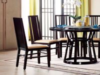 槿漫轩家具 餐椅 新中式 东南亚红檀木+真皮软包 (双数起售,不单卖)