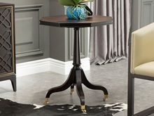 品筑生活 角几 新中式 进口榉木+纤维板+不锈钢