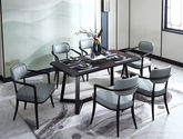 大至 新中式 1.6m长餐桌 榉木+杂木多层板