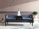 大至 新中式 休闲沙发 榉木+布
