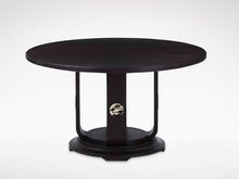 大至 新中式 1.35m圆餐桌 榉木+杂木多层板