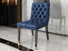 梵迪 餐椅 意式.轻奢 俄罗斯桦木+金丝黑檀木皮+纳帕真皮+仿皮 (双数起售,不单卖)