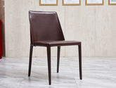 美侈 餐椅 极简 五金内架+马鞍皮