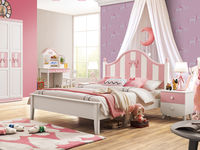 童话空间 北欧 1.35m床 橡胶木