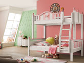 童话空间 北欧 1.2m双层床 橡胶木