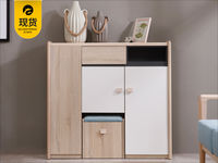 安美居 鞋柜 现代北欧 E1级中纤板+进口白蜡木+绒布
