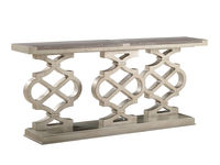 尚源 玄关桌 美式 进口黄杨木+实木多层板+艳阳花木皮+大理石