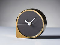 慢生活家居 暗金系列 钟 陶瓷材质 家居装饰桌面时钟摆件