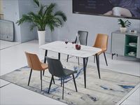 金简 餐台 现代简约 碳素钢脚,意大利进口岩板