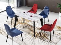 金简 餐台 现代简约 进口橡木,广西白大理石