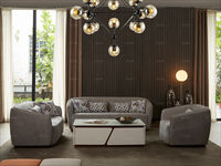 纳德威 1+2+3组合沙发 现代简约 抛光桉木内架+绒布布料+橡胶木脚