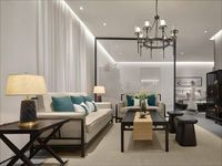 云物家具 组合沙发 新中式风格 乌丝檀木+棉麻布