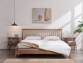布拉格 1.8米床 北欧风格 白蜡木+橡胶木+松木