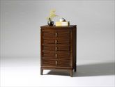 云庭 新中式 FT-251B五斗柜 非洲加蓬进口乌金木+纯铜五金