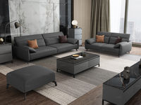 纳德威 组合沙发 现代简约 优质科技布+5挡五金功能头枕+抛光实木内架+五金脚