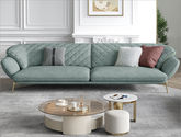 薇薇安 现代客厅沙发组合小清新个性科技布实用多位通用