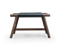 亚美 脚凳 全实木极简 白蜡木+实木多层板+大宝油漆+超纤皮