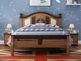 童话空间 北欧 1.5m床 胡桃木