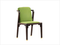 荣麟 餐椅 新中式 乌丝檀木+绒布+高回弹海绵