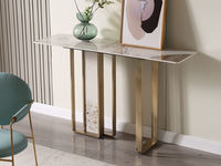 格具 1.2米玄关 现代轻奢 不锈钢+岩板