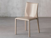 易间 餐椅 现代简约 马鞍皮