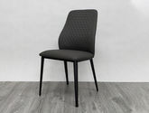 非凡工艺 现代简约 西皮+黑砂 深灰 餐椅1把