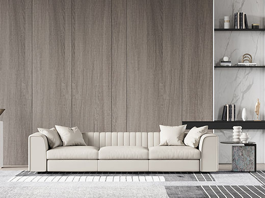 Minttu明途 极简 实木框架+高回弹海绵+生态真皮+仿皮+金属脚 皮艺沙发 四人沙发双扶手3米沙发（含抱枕）