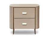 拜洛迪 轻奢 扪皮+卡其色 床头柜1个
