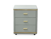 拜洛迪 轻奢 扪皮+薄荷绿 床头柜1个