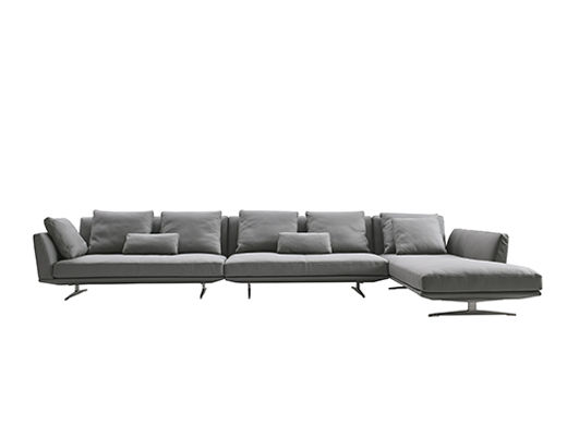 希奥 极简 纳帕皮 俄罗斯樟子松 右2+无扶2+左贵 全皮转角3.75米沙发