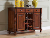 多纳宝 美式 美式 鹅掌楸木+脚柱橡胶木 1.2米餐边柜