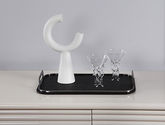 梵饰琪 极简 玄青托盘+月辉摆件+章鱼玻璃杯 托盘组合-16 运费到付