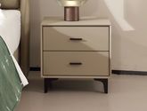 A家家居 现代简约 12厘柜身实木 抽屉用松木2级板 仿皮 床头柜1个