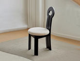 A系优选 现代简约 实木框架+羊羔绒面料 餐椅