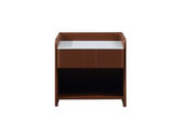 皇朝家居 现代 扪皮+岩板+金属脚 方形 床头柜1个