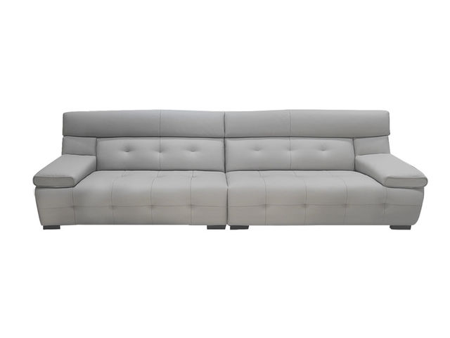 A系优选 现代简约 全实木框架，整块海棉+生态真皮 3.0米沙发