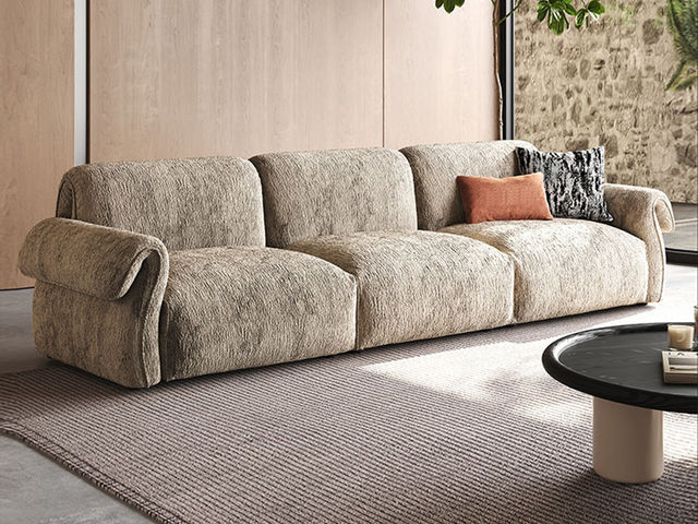 维利品尚 现代简约 比利时进口雪尼尔绒+扶手:轻柔丝棉+高回弹海绵+靠包:轻柔丝棉+高回弹海绵+座包:轻柔丝棉+零压记忆棉+高回弹竹炭海绵+框架:松木内架+10cm满铺航空级绷带+3.8mm电镀锰钢弹簧+加固精钢定位线+封防潮底布 3.4米