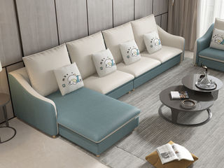 【沙发】新尚 1 2 贵妃 现代休闲 松木 科技布 麻布 无纺布【图片