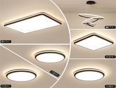 简约现代led客厅灯长方形吸顶灯具套餐套装组合卧室灯饰四室两厅套餐组合