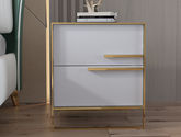 轻奢床头柜北欧现代简约钢琴烤漆小户型客厅沙发角柜阳台储物边柜