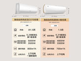 海信（Hisense）1.5匹 自然风 新一级能效 大风量速冷暖 APP智能变频防直吹壁挂式空调挂机 KFR-35GW/E370-X1